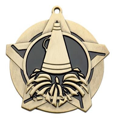 Cheer Super Star Medal 2-1/4" 2