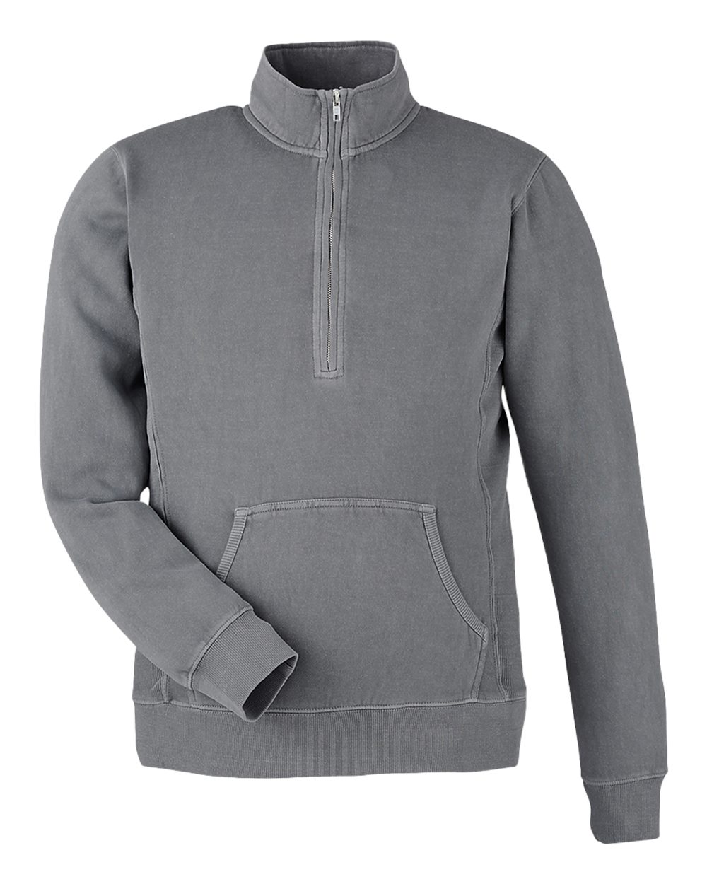 Unisex Pigment-Dyed Fleece Quarter-Zip Pullover - 8732 13