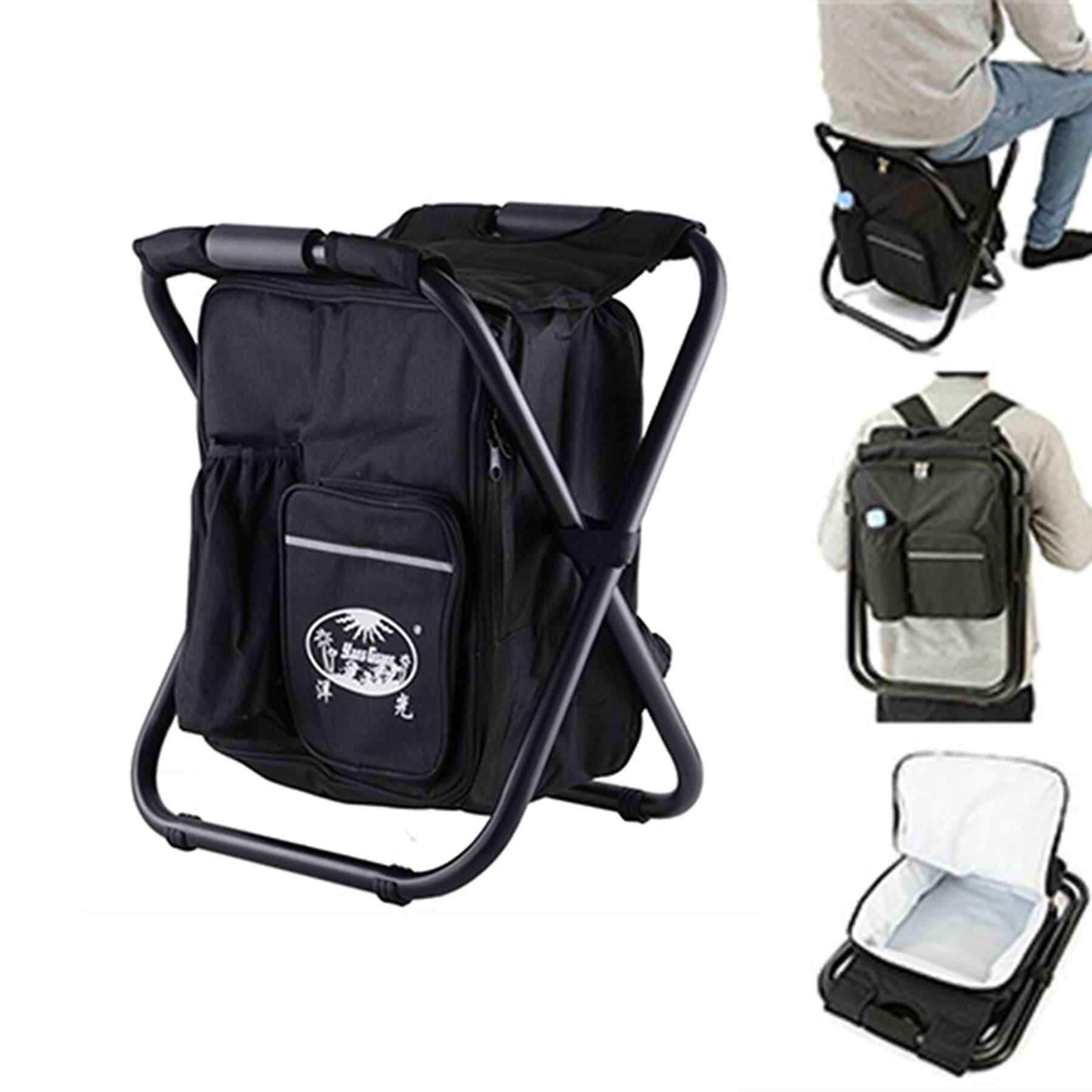Cooler Backpack and Folding Chair 3