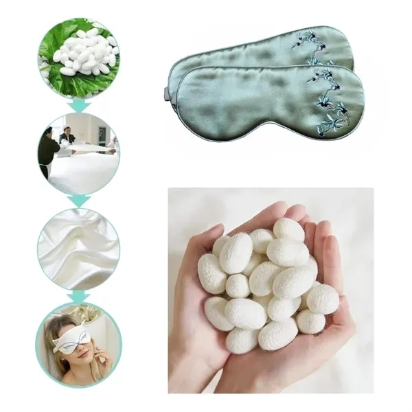 Silk Eye Masks - Luxurious Embroidered Design 5
