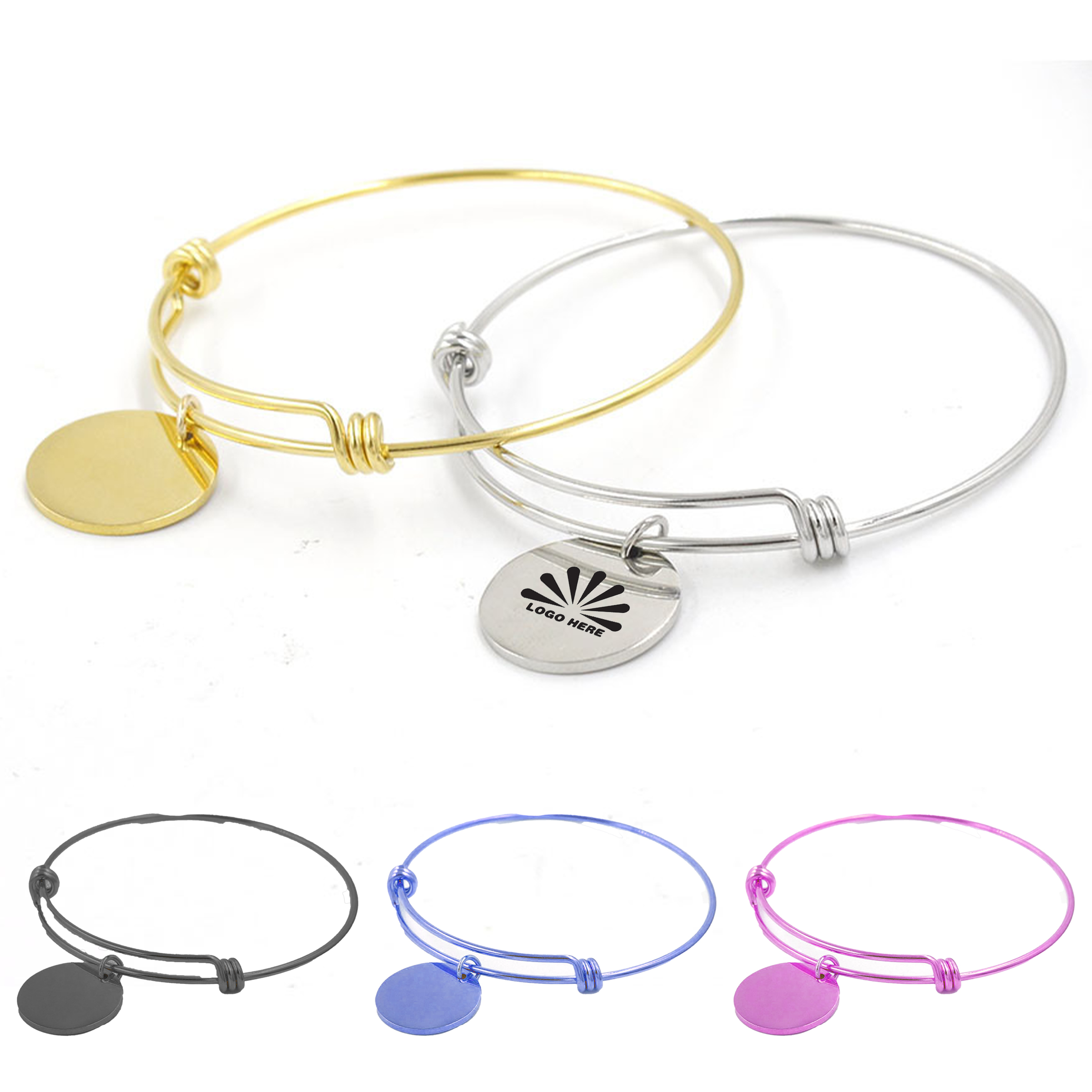 Customizable Flexible Logo Bracelet for Brand Visibility 2