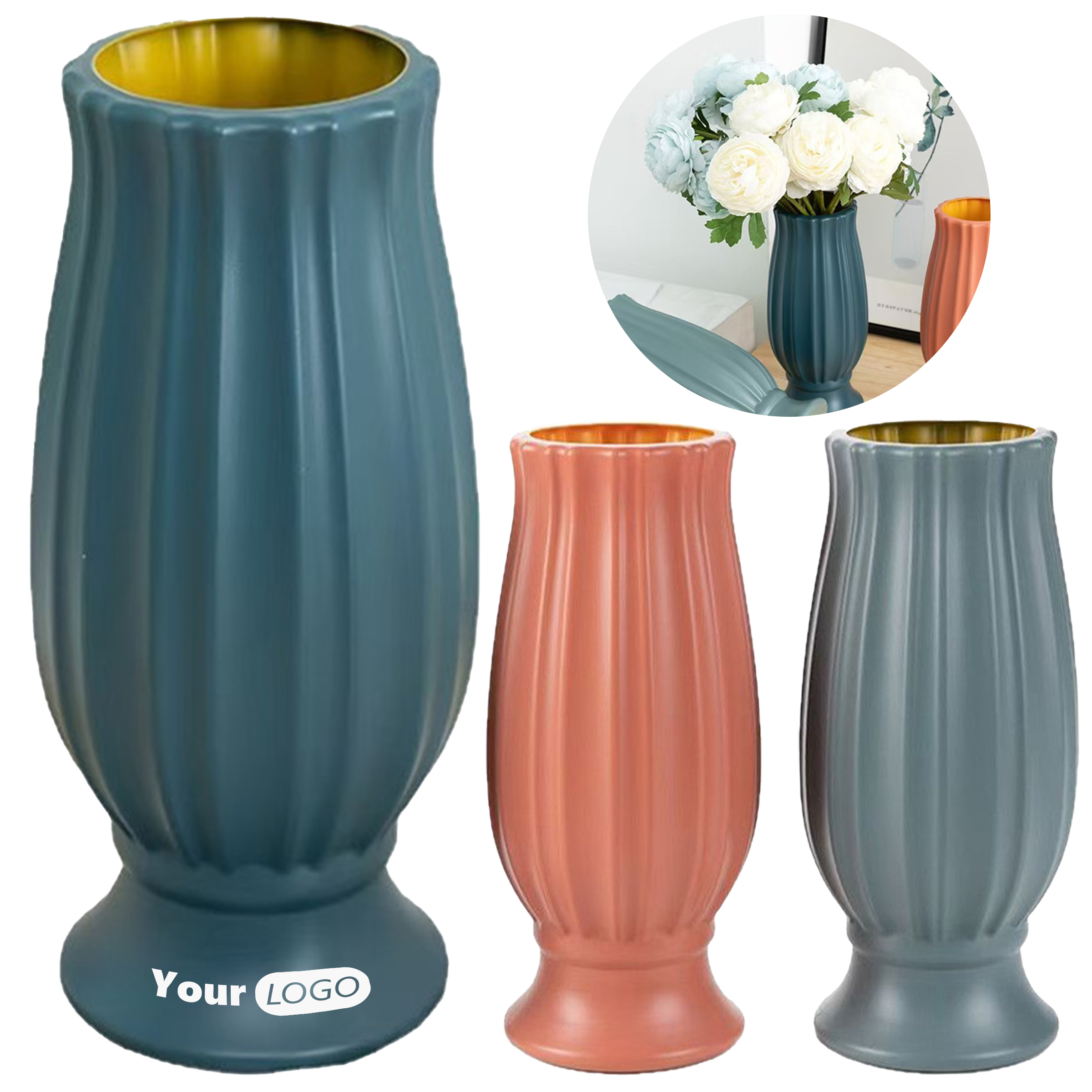 Plastic Home Decoration Vase 4