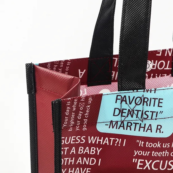 Gloss Laminated Non-Woven Gift Tote -9x12x4.5 2