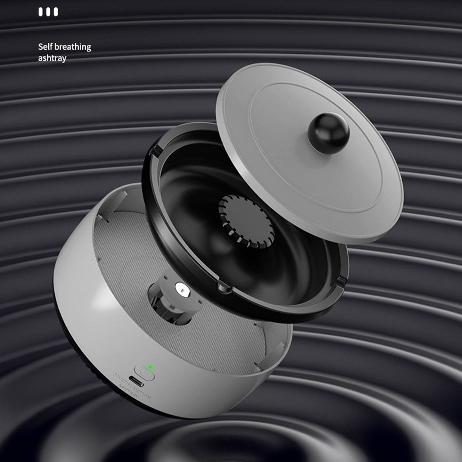 Self breathing asftray air purifier 2