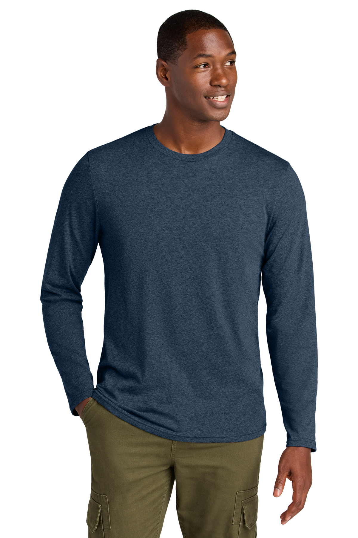 District Perfect Weight CVC Long Sleeve Tee DT185 12