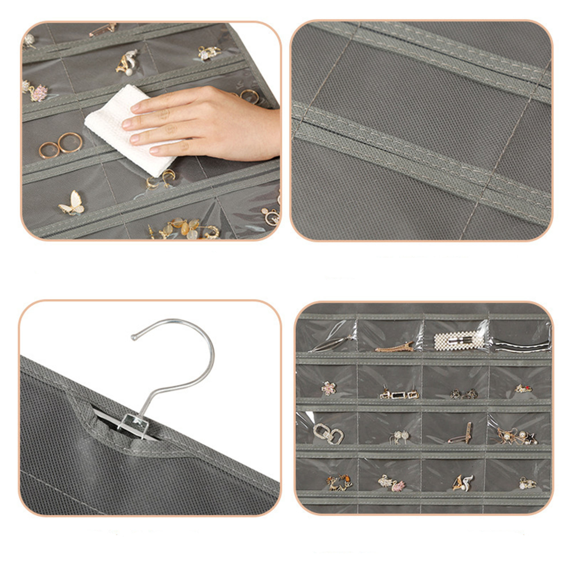 80-Pocket Hanging Jewelry Organizer 3