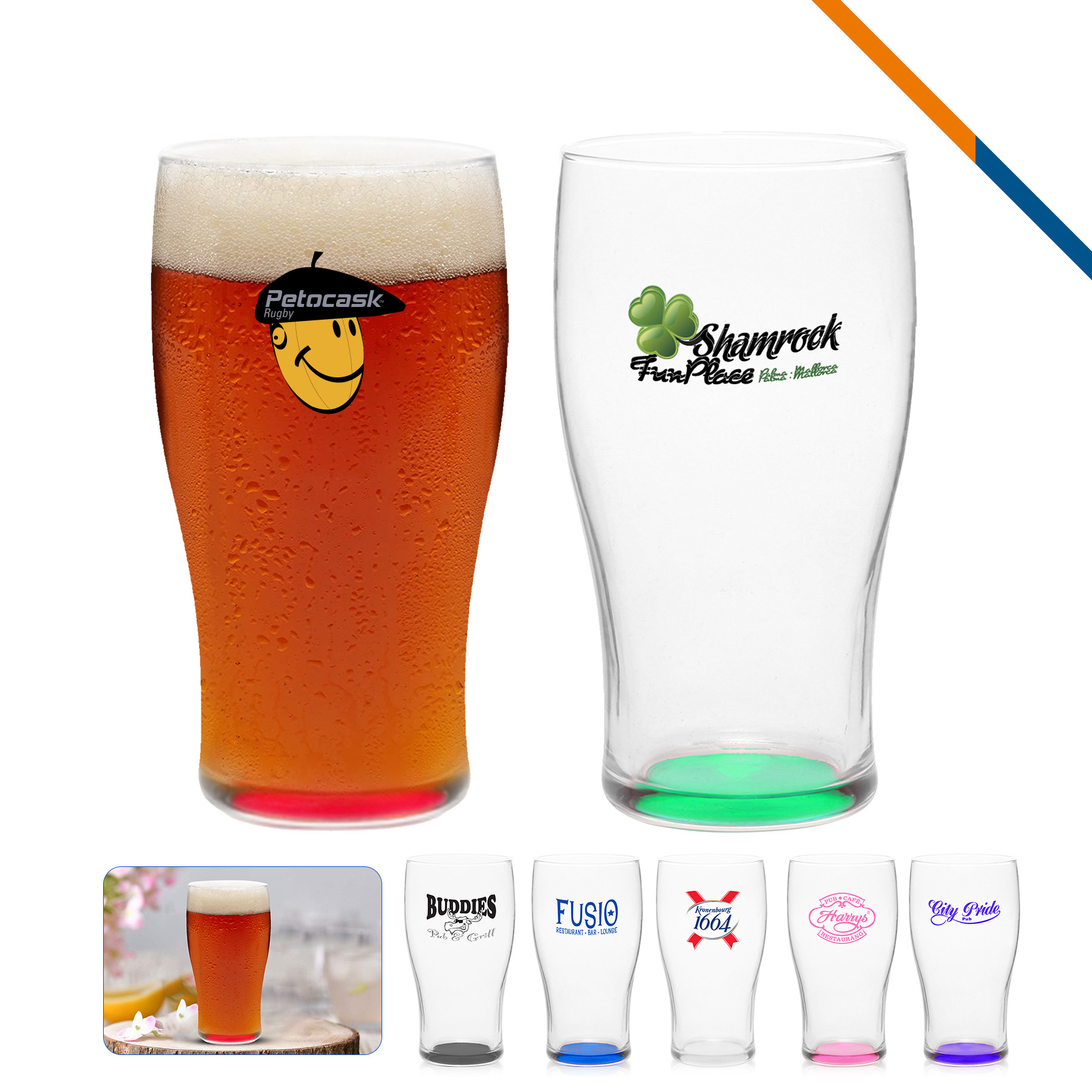 Libbey Rosal Pub Beer Glasses - 20 OZ. 3
