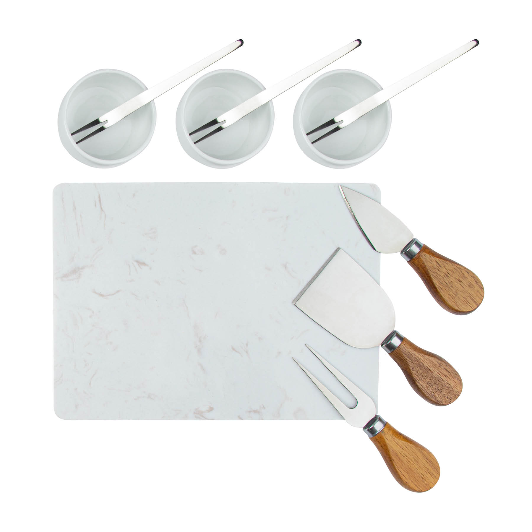 Milton 11-Piece Acacia Wood Cheese Set 2