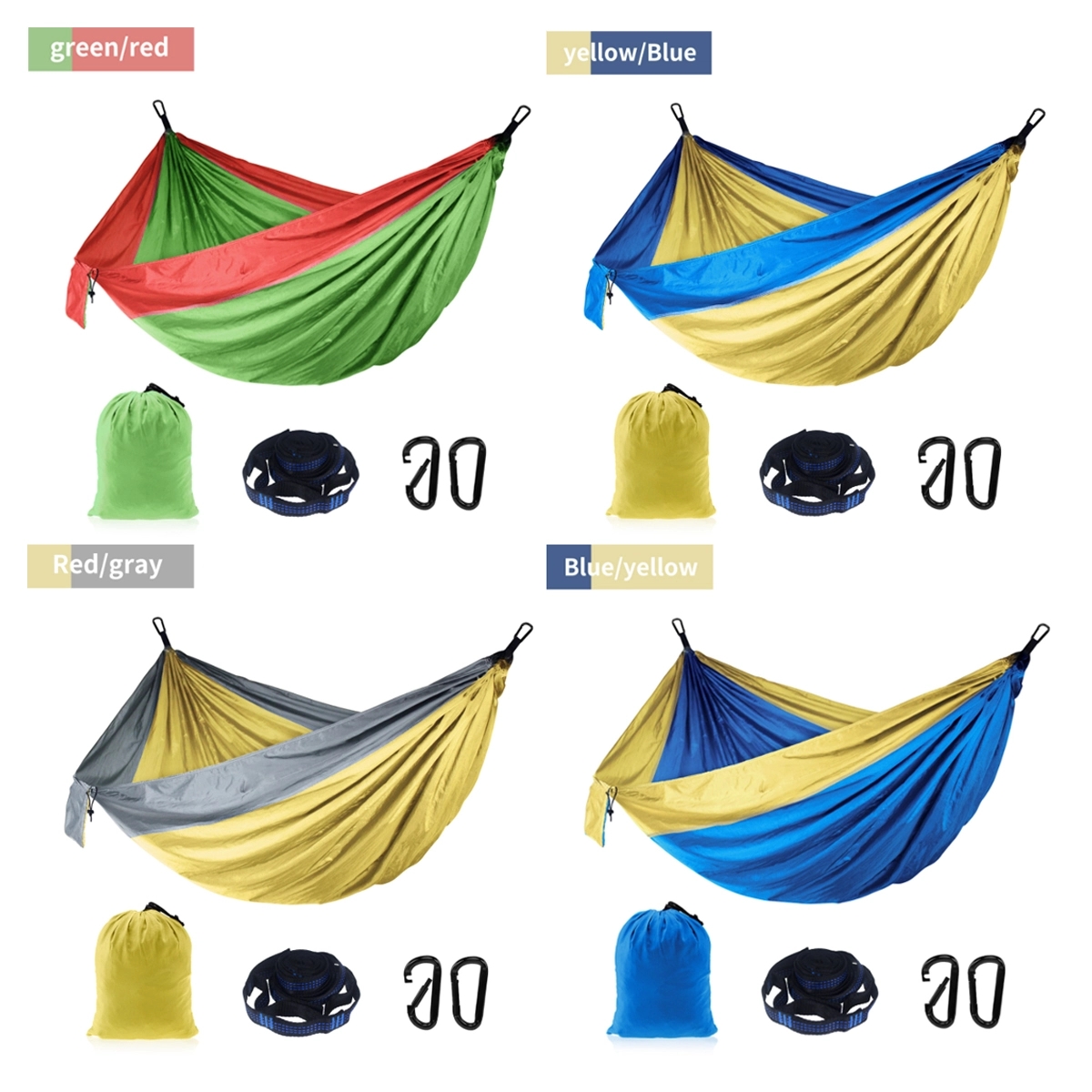 Custom Single or Double Portable Outdoor Camping Hammock 7