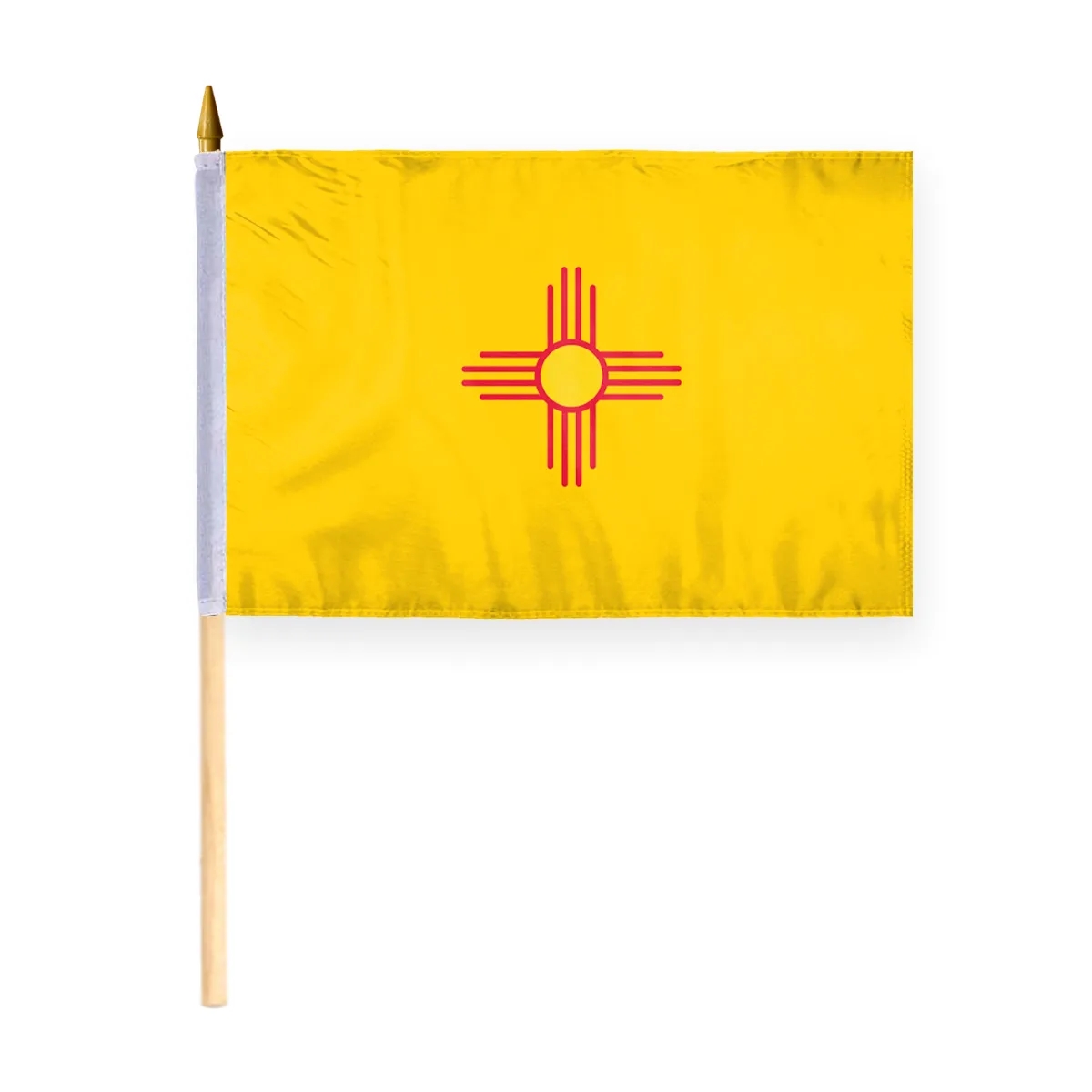 4"x6" & 12"x18'' New Mexico ePoly Printed Stick Flags 3