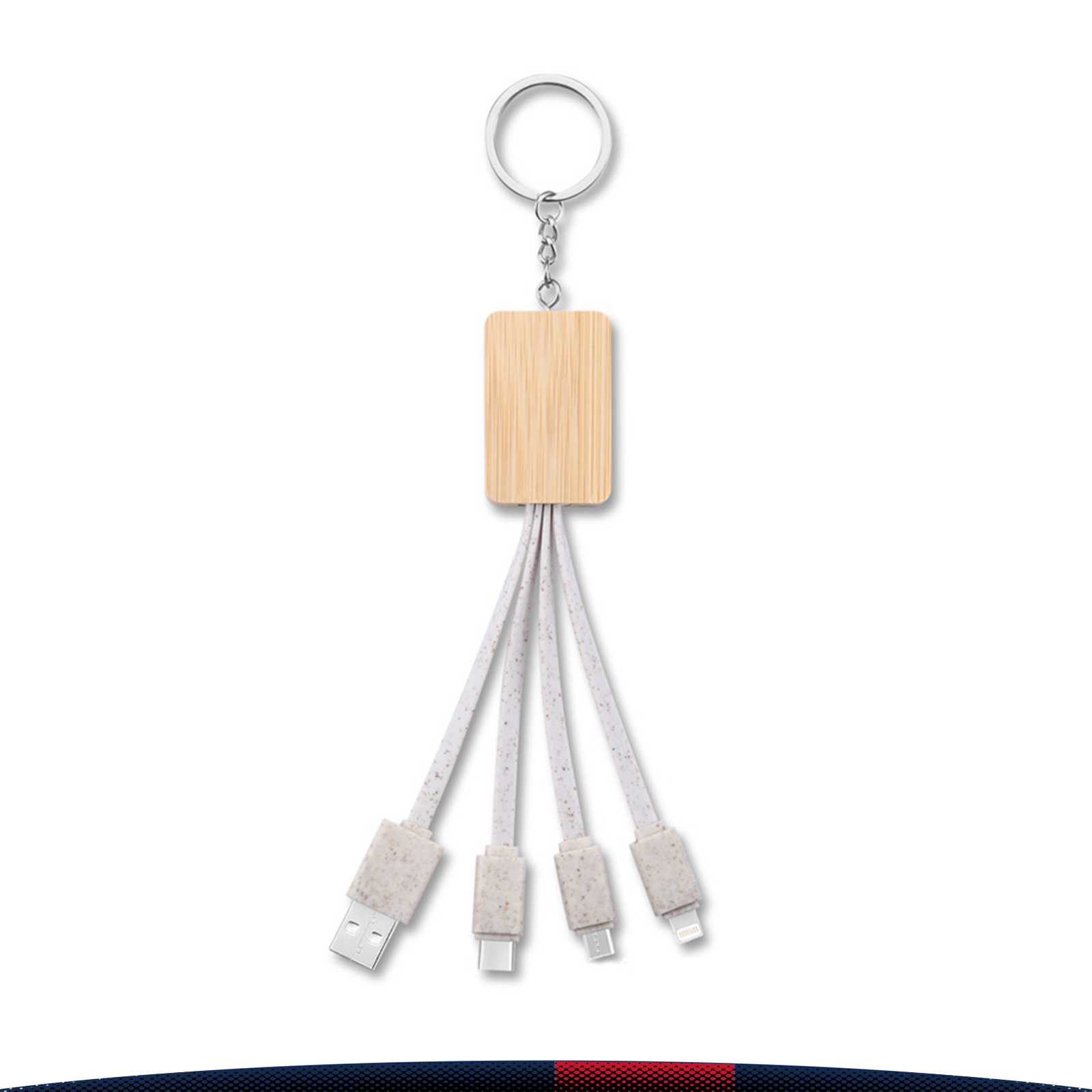 3in1 Wooden Stand Charging Cable 6