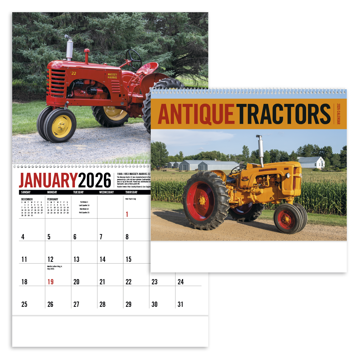 Triumph® Calendars Antique Tractors Calendar 12