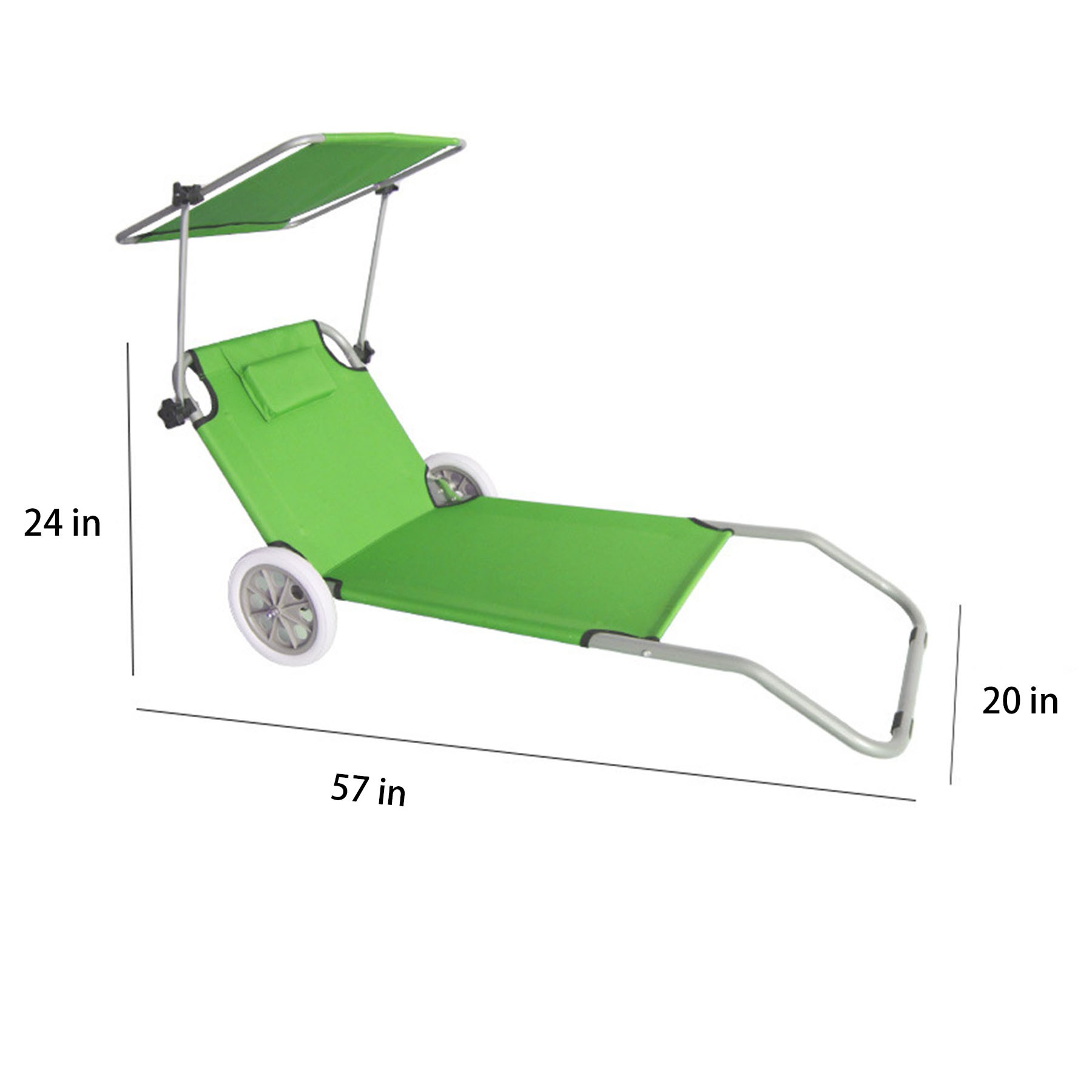 Sun-Shading Folding Beach Chair 3
