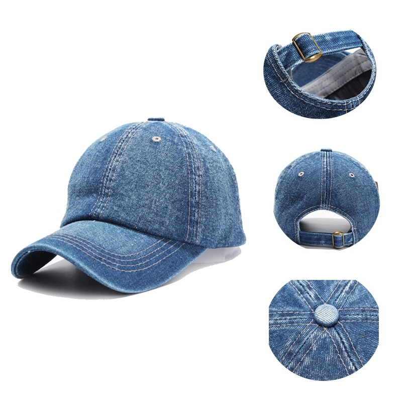 Distressed Denim Dad Hat 1