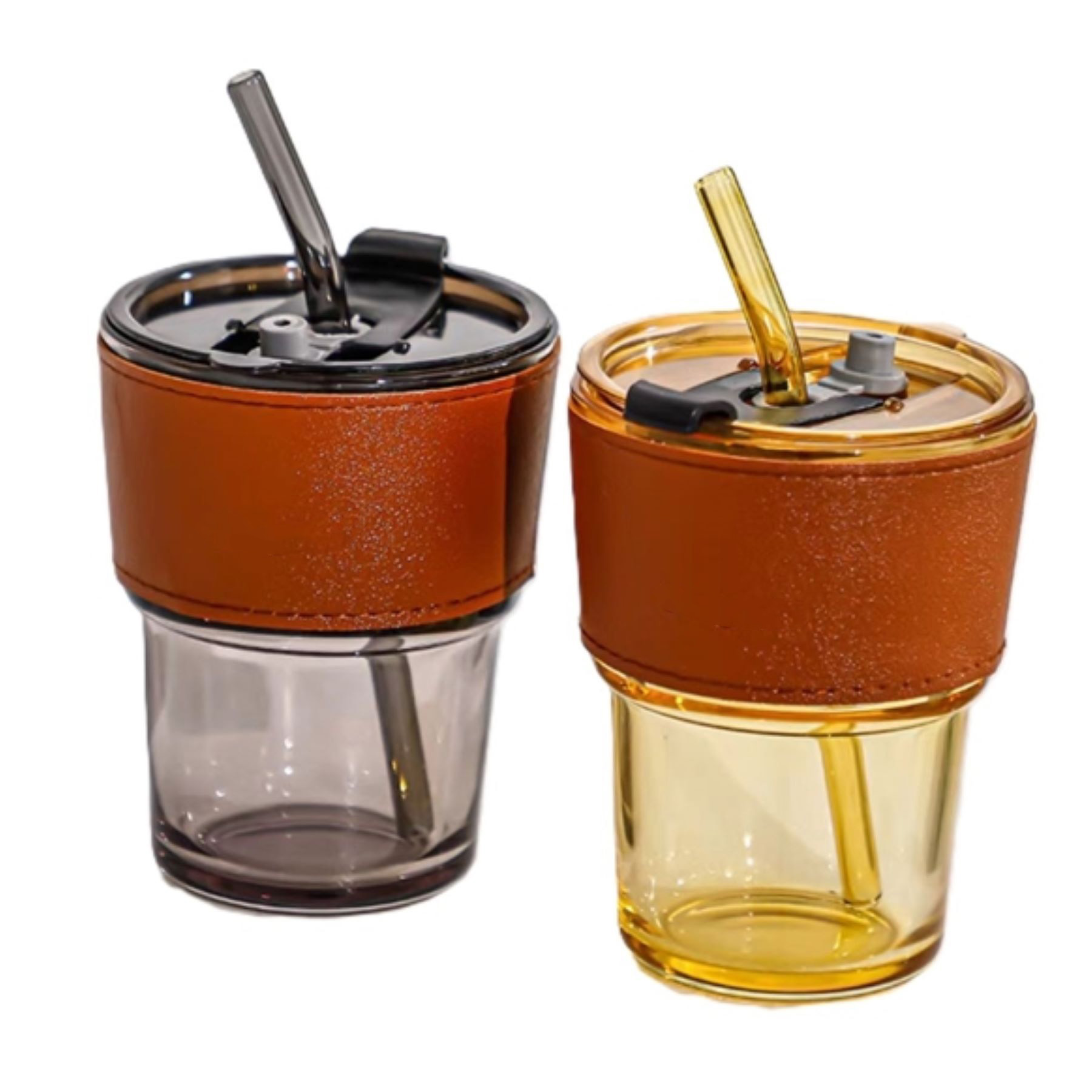Glass Tumbler With Straw 1