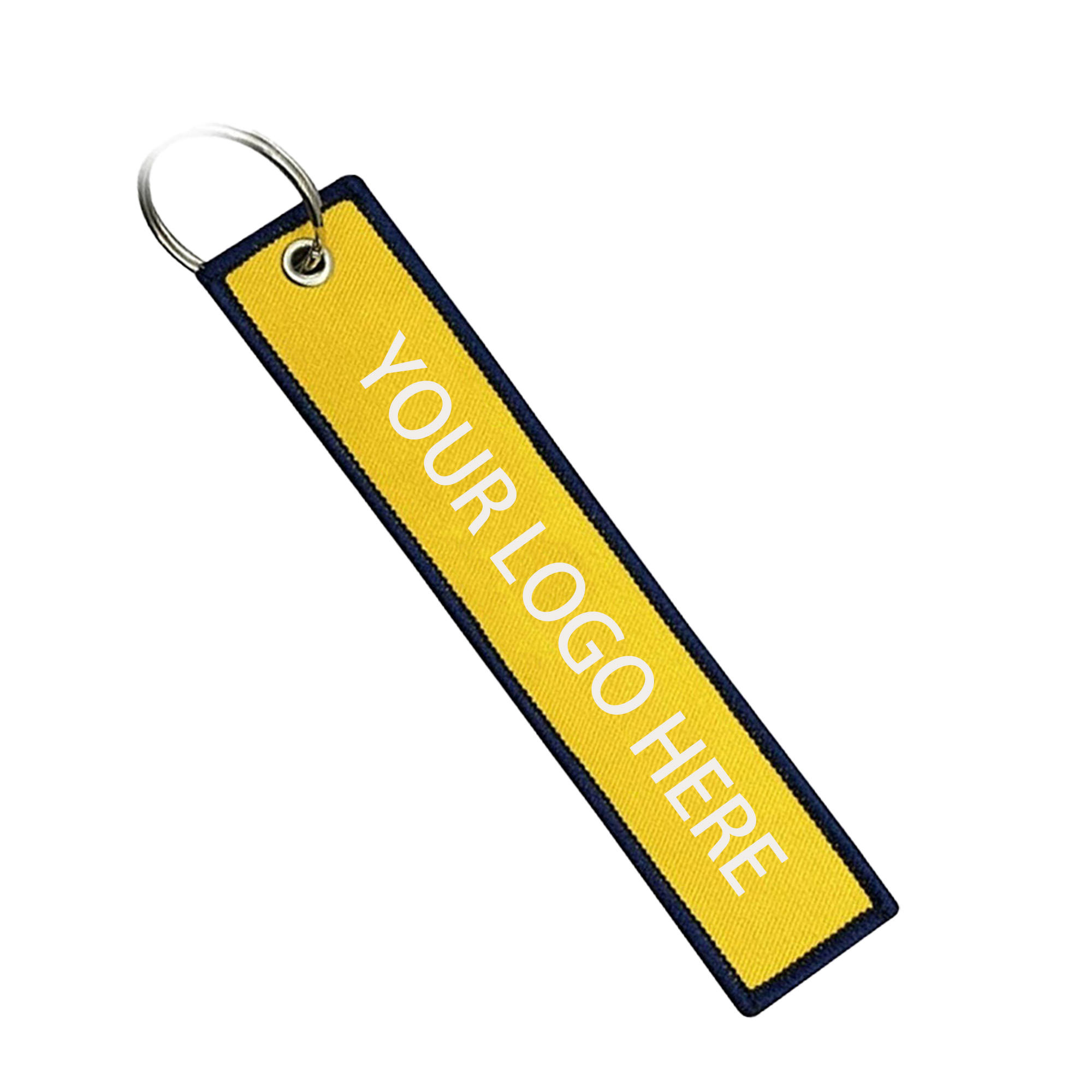 Personalized Custom Double Sides Embroidered Key Tag 2