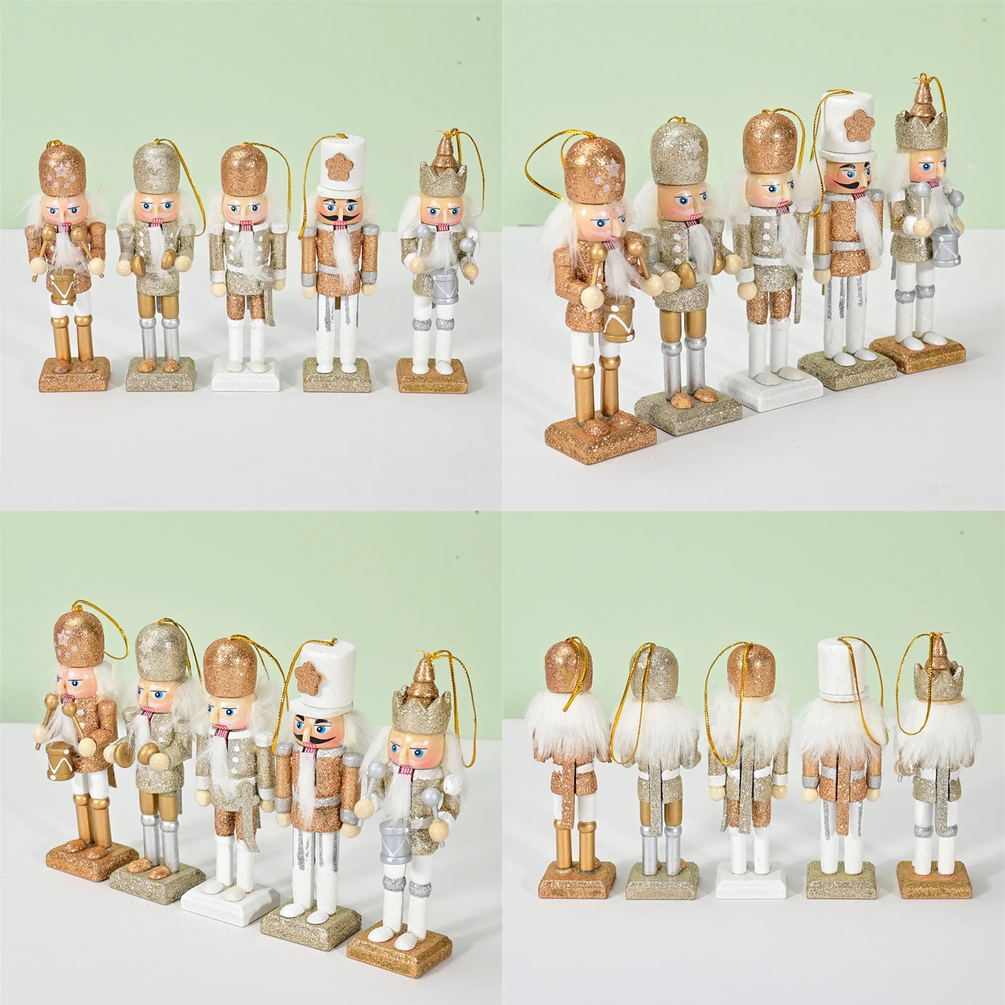 4.92" Nutcracker Christmas Wooden Ornaments 3