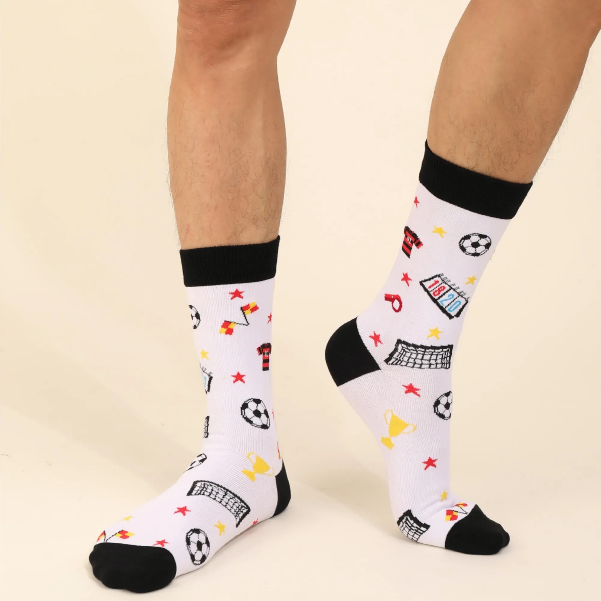 Casual Athletic Crew Sock Combed Cotton 5