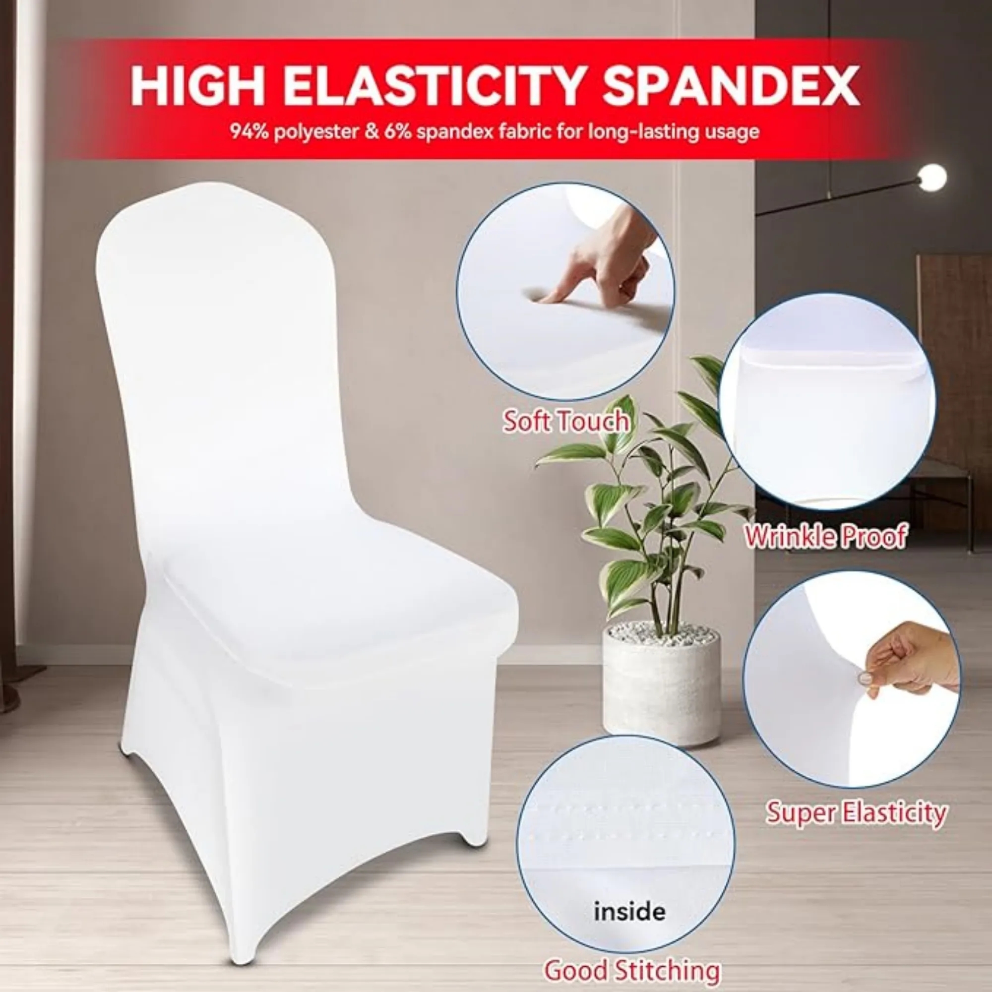 Premium Elastic Polyester Chair Cover 17