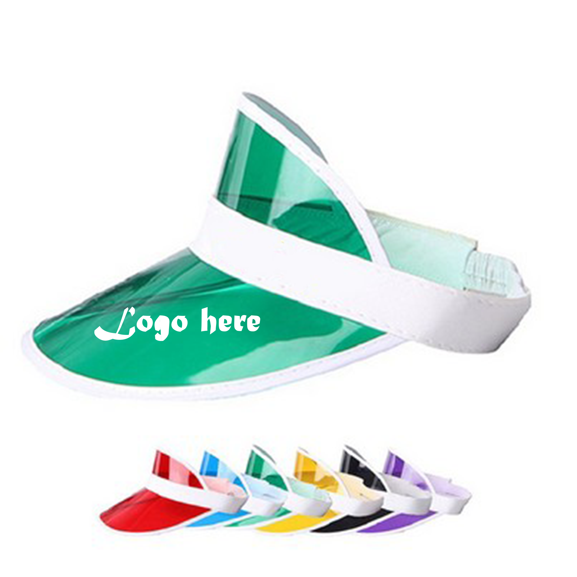 Transparent Sun Visor Hat Cap w/UV Protection 2