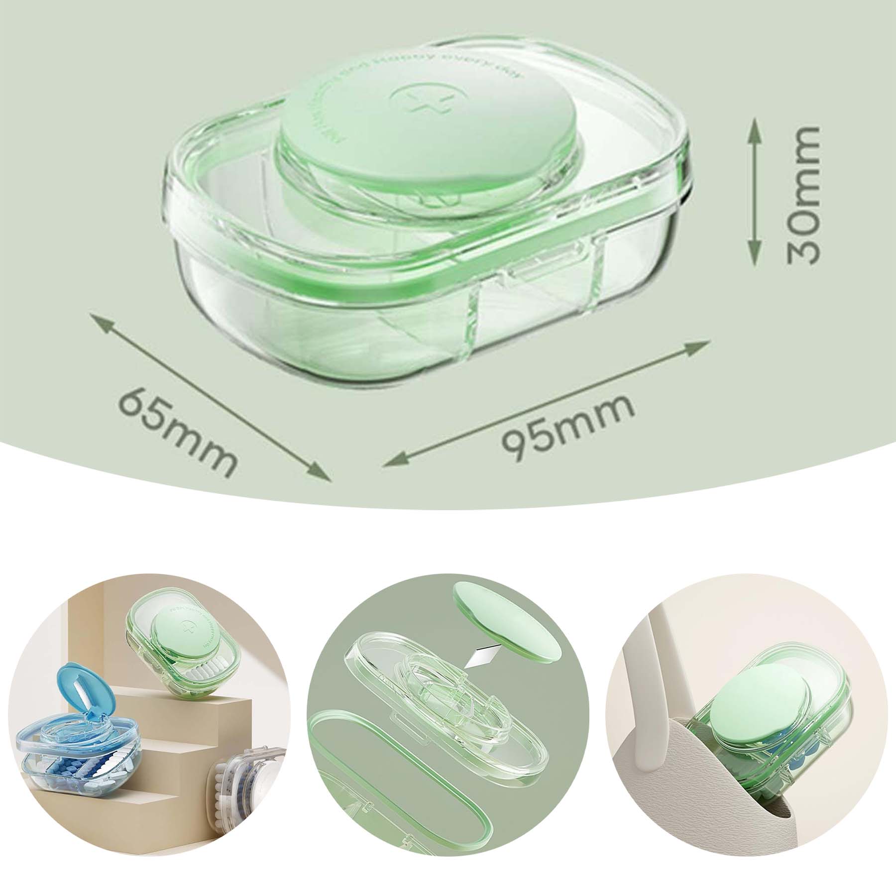 Pill Box Portable Drug Dispensing Box 2