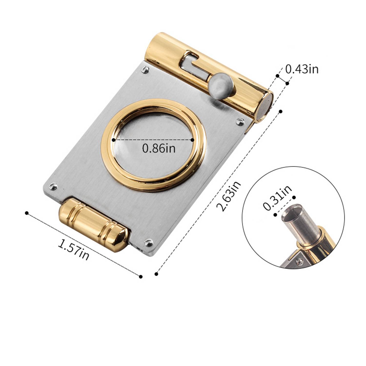 Multi-Function Stainless Steel Ideal Gifts Cigar Cutter 2