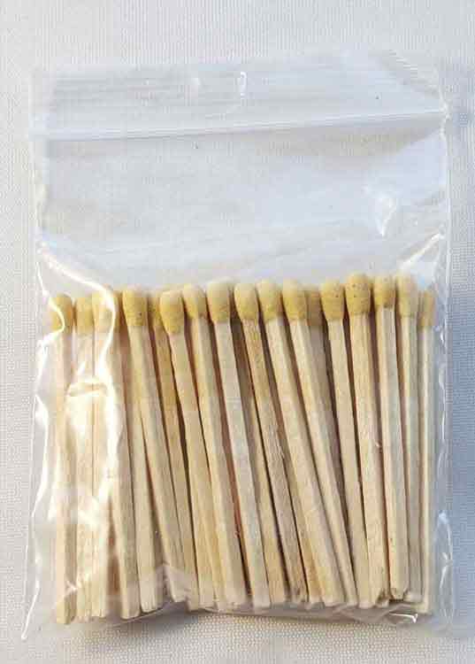 47mm (approx. 2 in.) Bulk Wooden Match Sticks - (approx)50 ct. bags 1