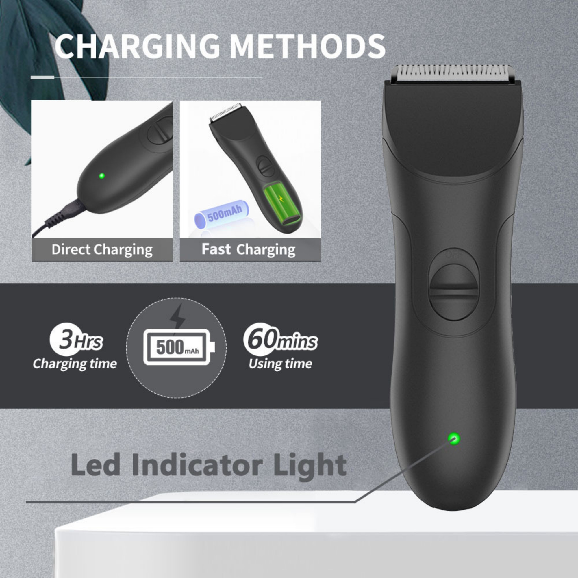 Waterproof Electric Hair Trimmer 8