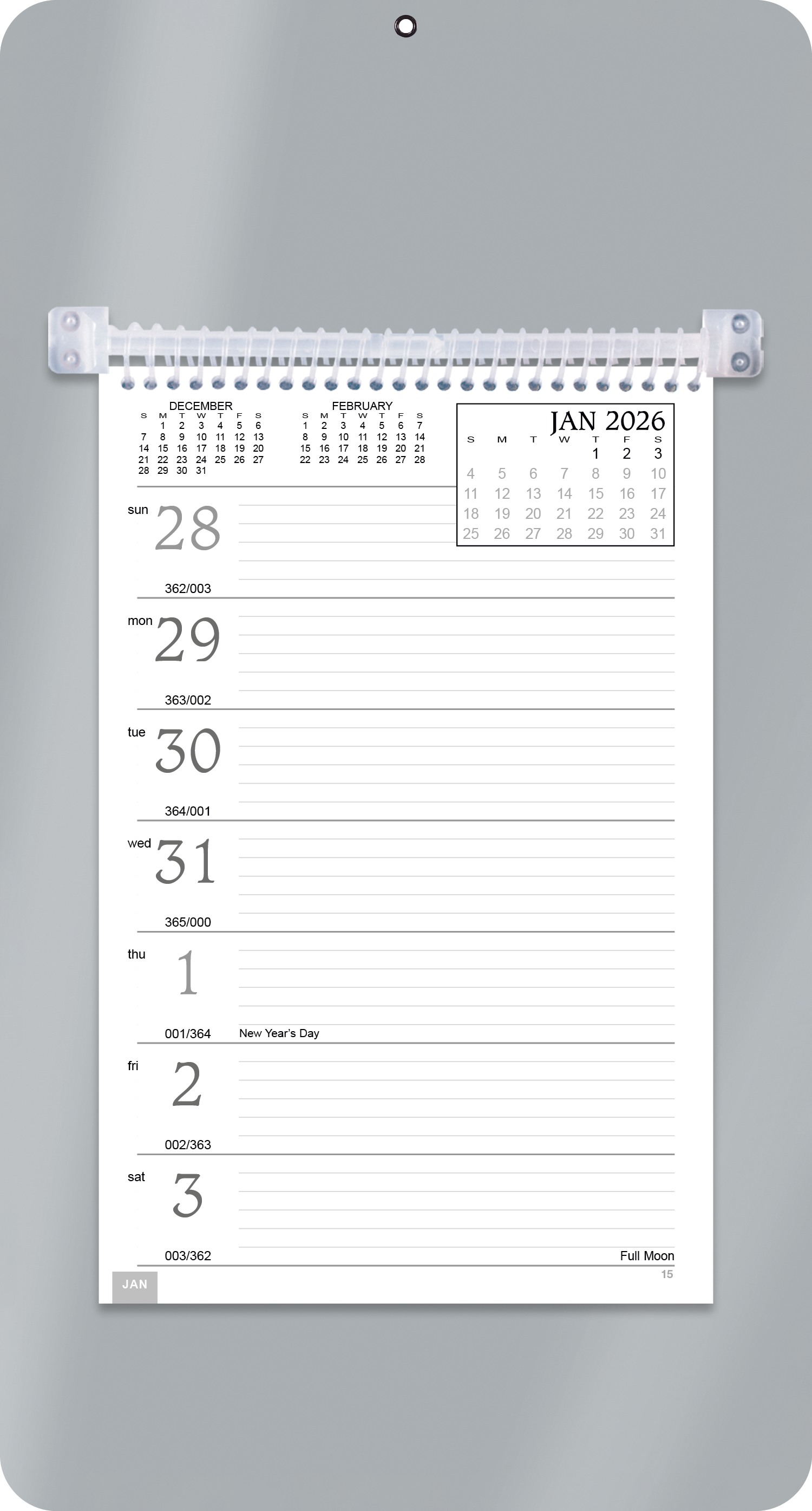 Triumph® Calendars Weekly Memo Calendar 12