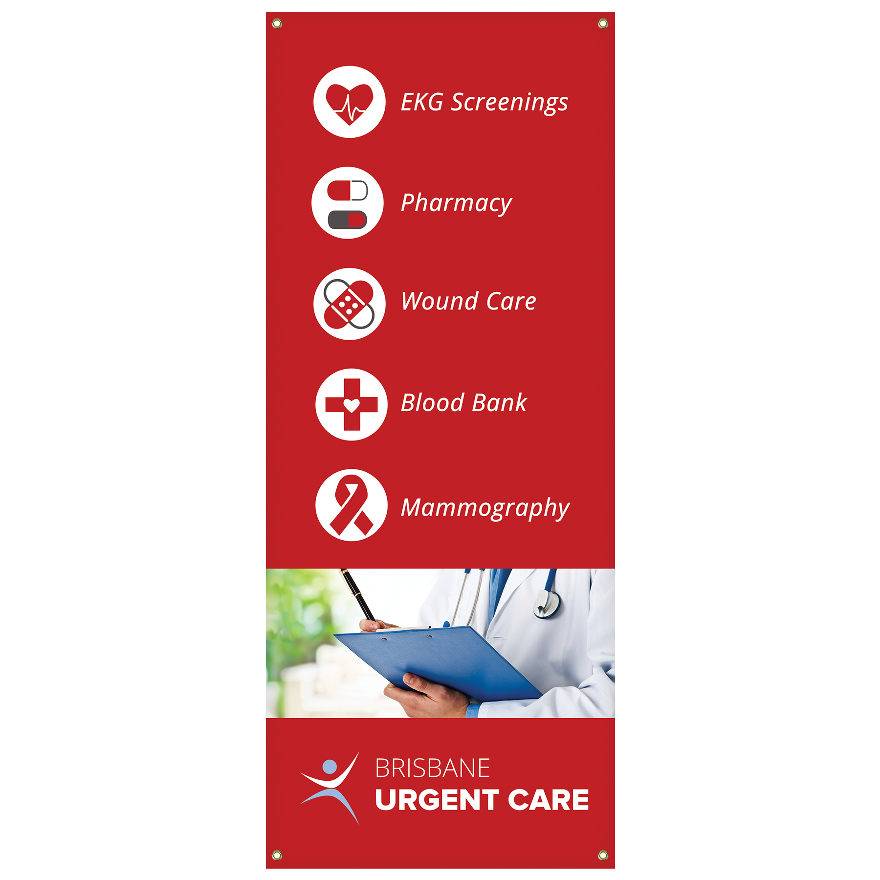 30.5" x 74" X-Banner Replacement Banner (Polyester Banner Only) 2