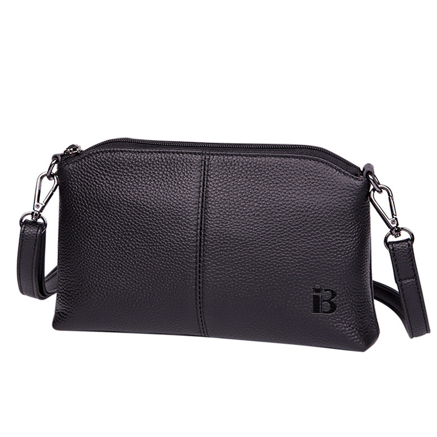Small Genuine Leather Wristlet Clutch Wallet 2