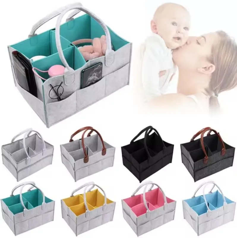 Felt Diaper Tote Organizer 1