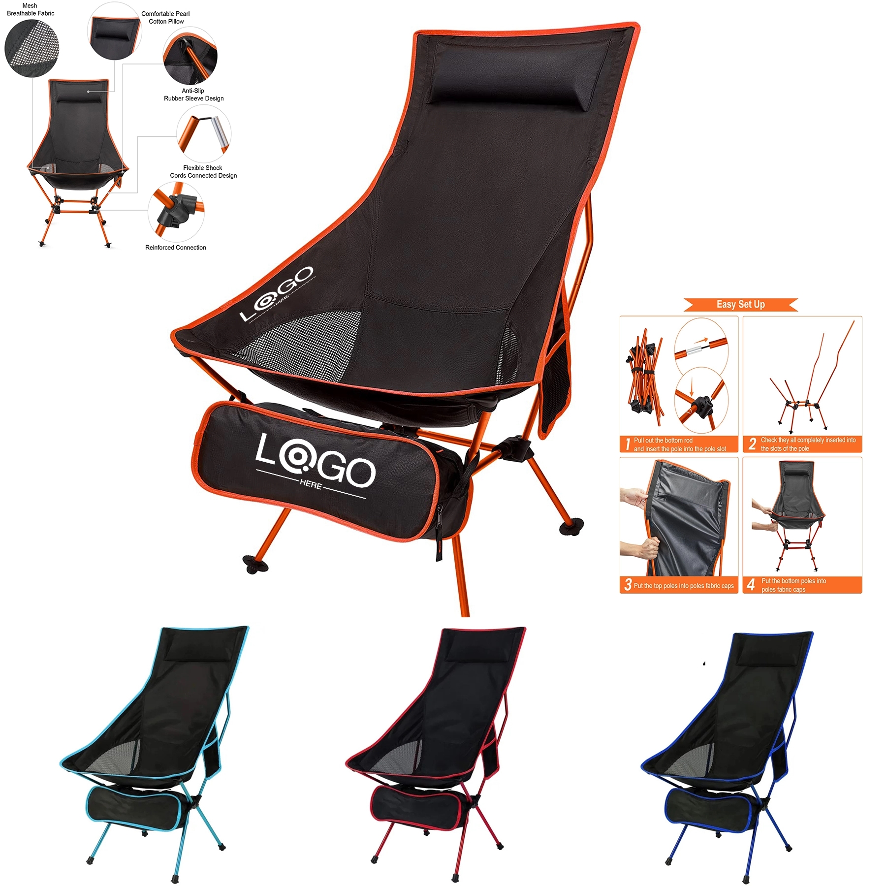 Lightweight Folding Camping Chair 1