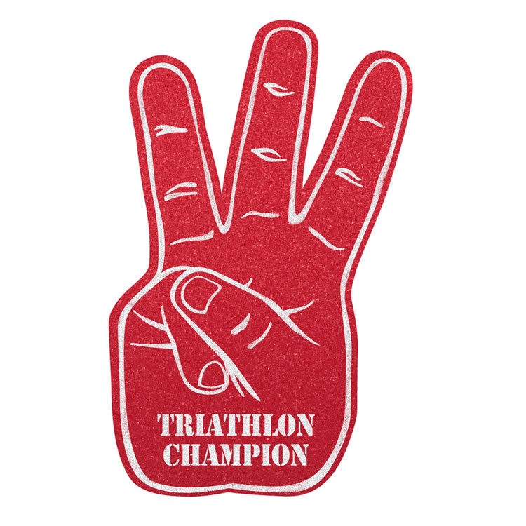 17" Three Fingers Foam Mitt 14