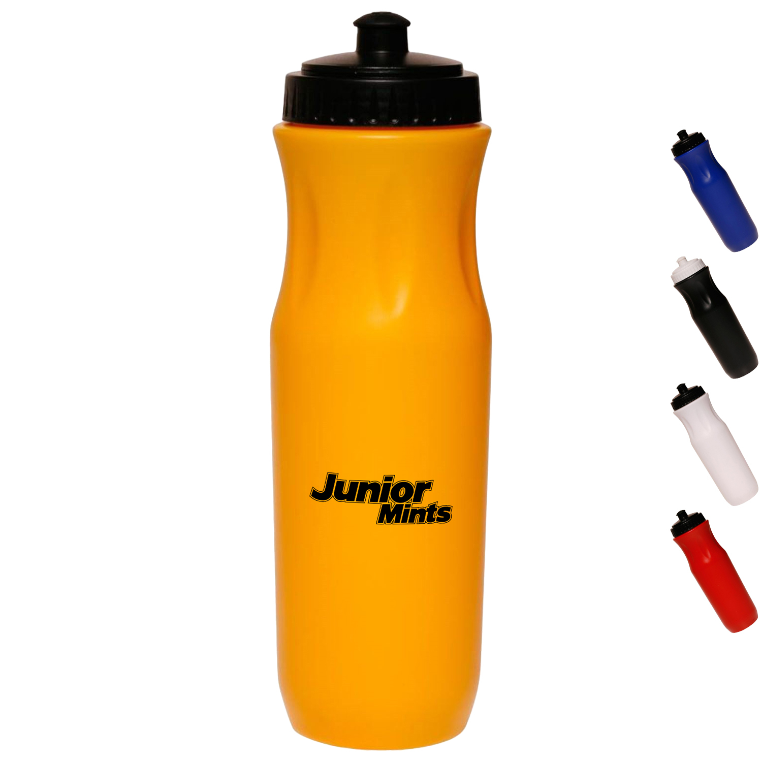 Sports Water Bottle w Push Top Lid 26 oz. Plastic Bottles 2