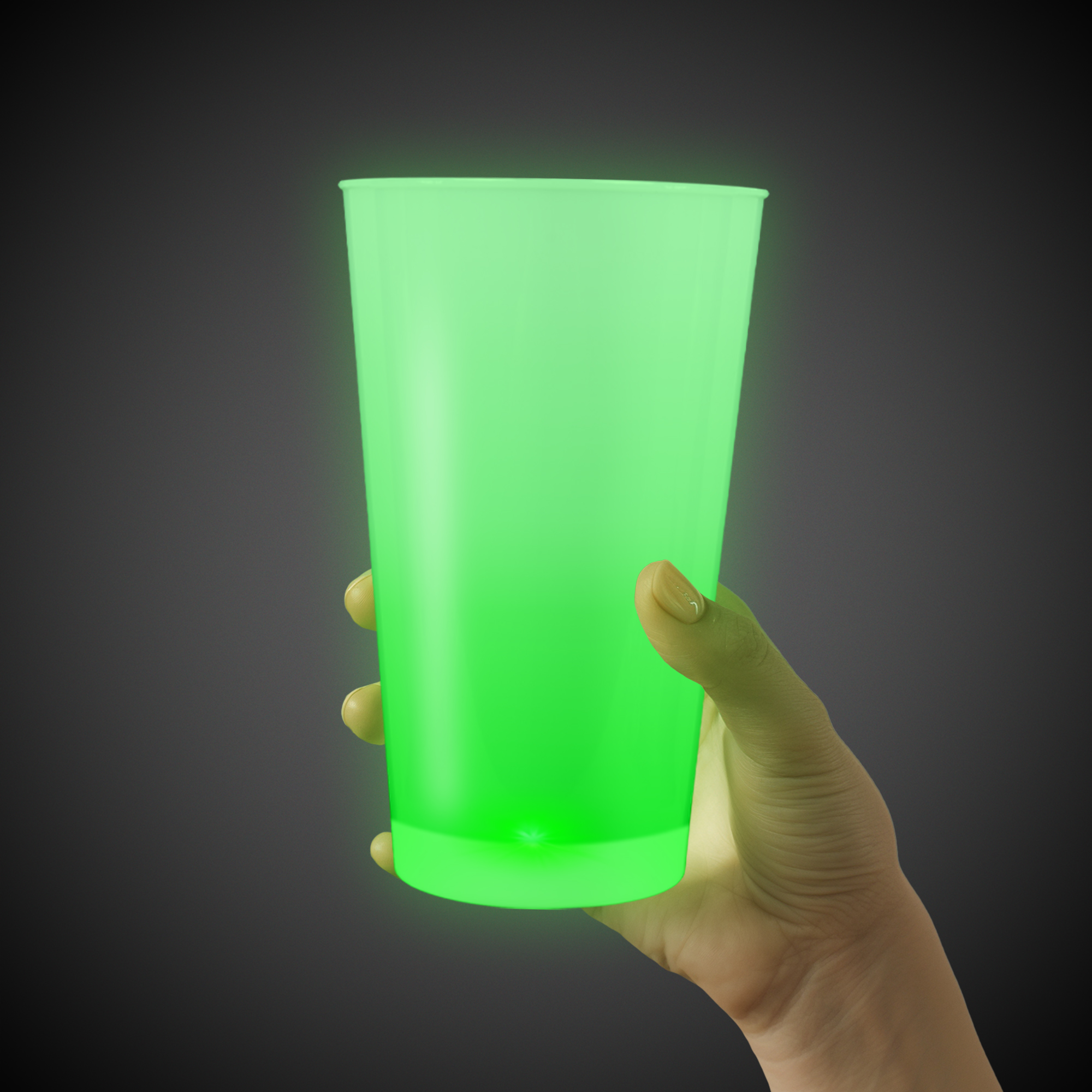 Green LED Light Up Drinking Neon Look 16 oz Pint Glass 10