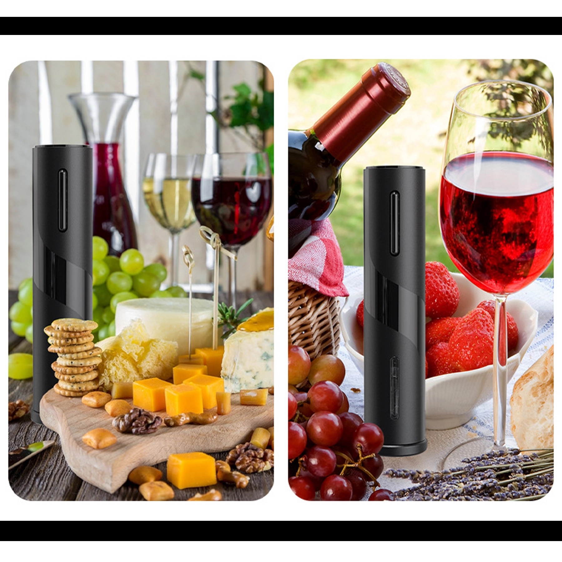 Electric Wine Bottle Openers w/ Foil Cutter 3