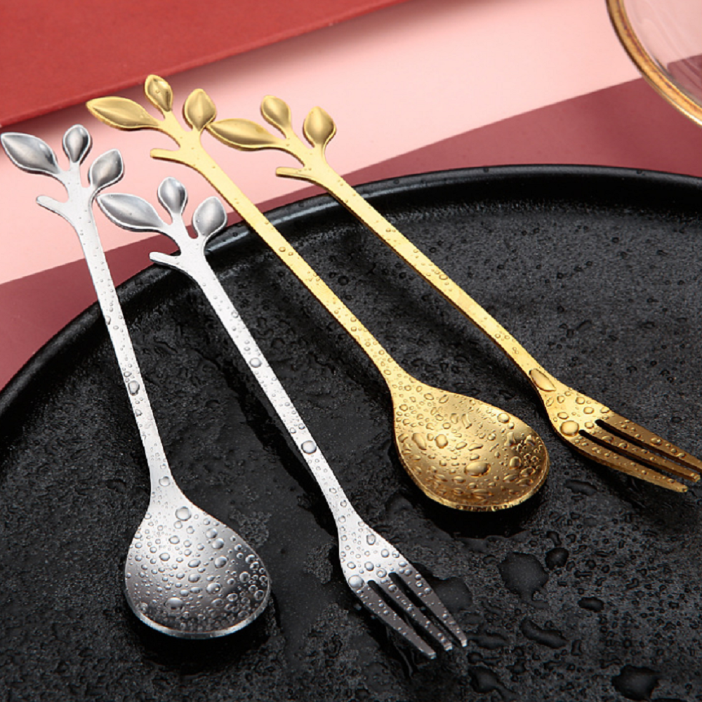 Stainless Steel Coffee Mixing Spoon Dessert Spoon 3