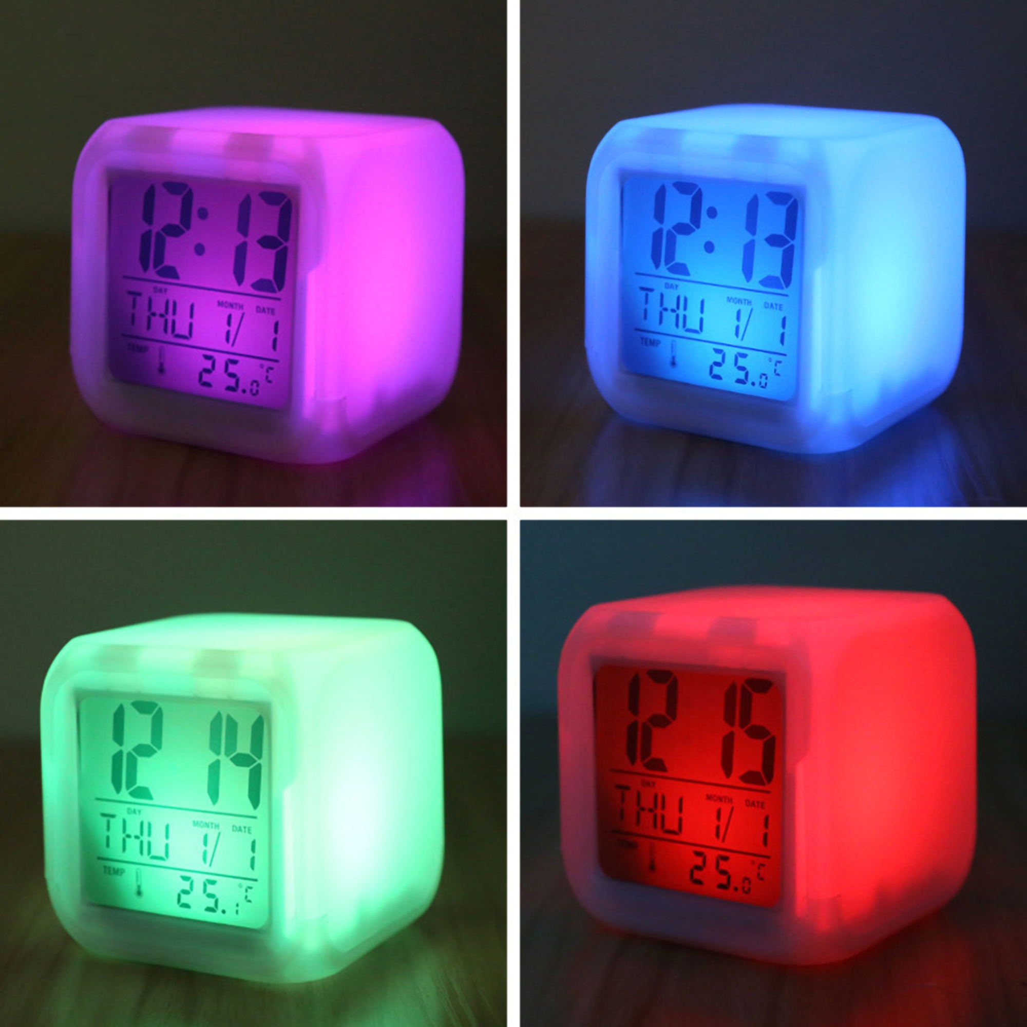 LED Color-Changing Alarm Clock 2