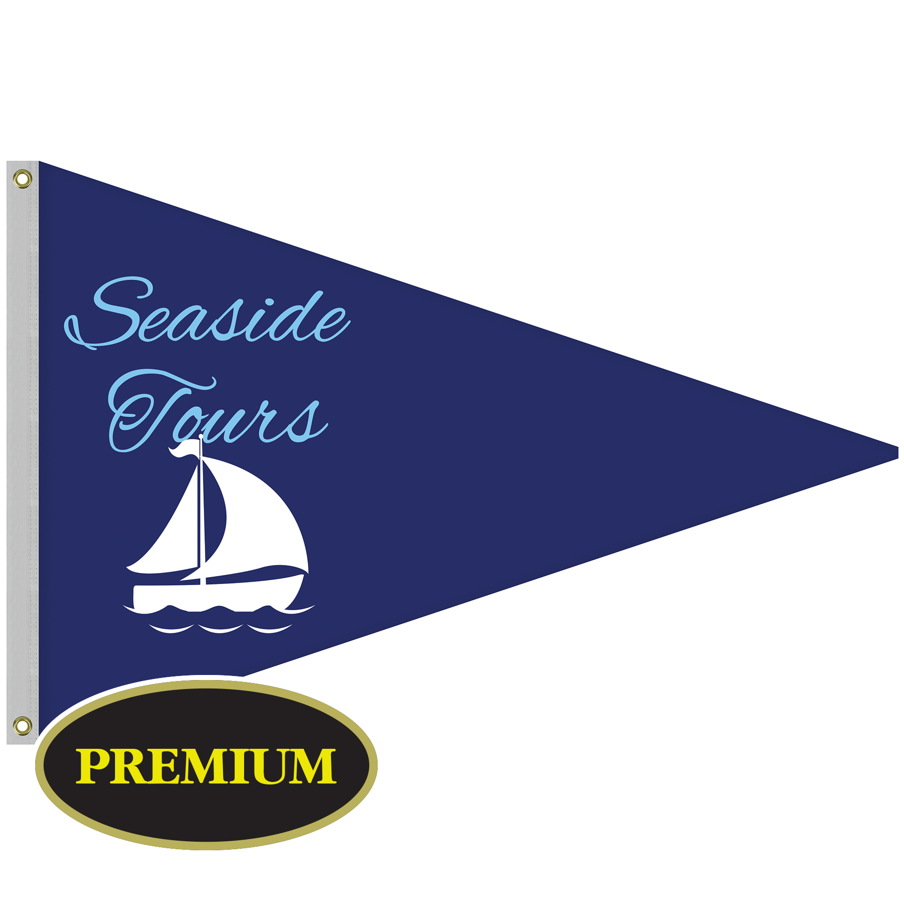 4' x 6' Single Reverse Knit Polyester Pennant 5