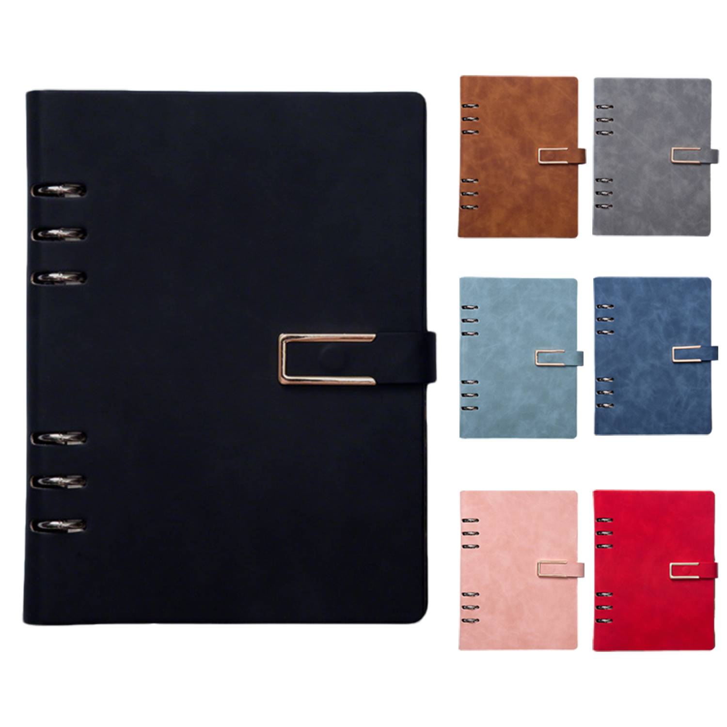 A5 Magnetic Snap Loose Leaf Notebook 12