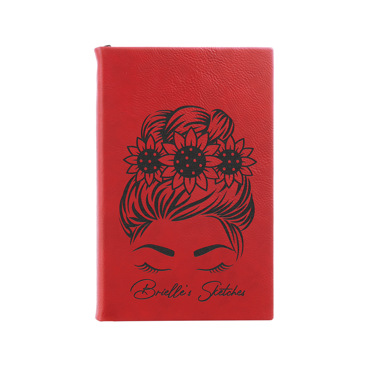 5" x 8" Red Leatherette Sketch Book