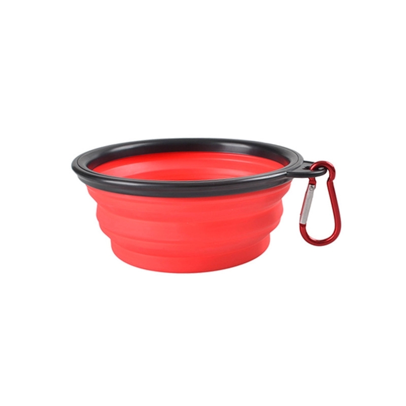 Collapsible Silicone Pet Bowl w/ Carabineer 4