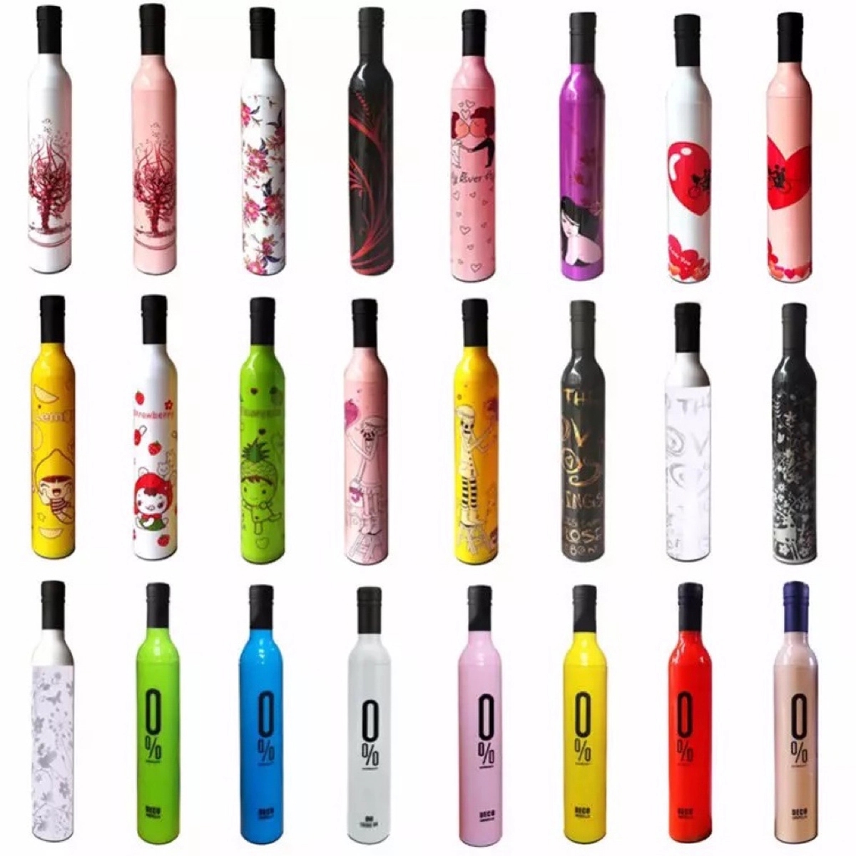 Folding Umbrella with Wine Bottle 3