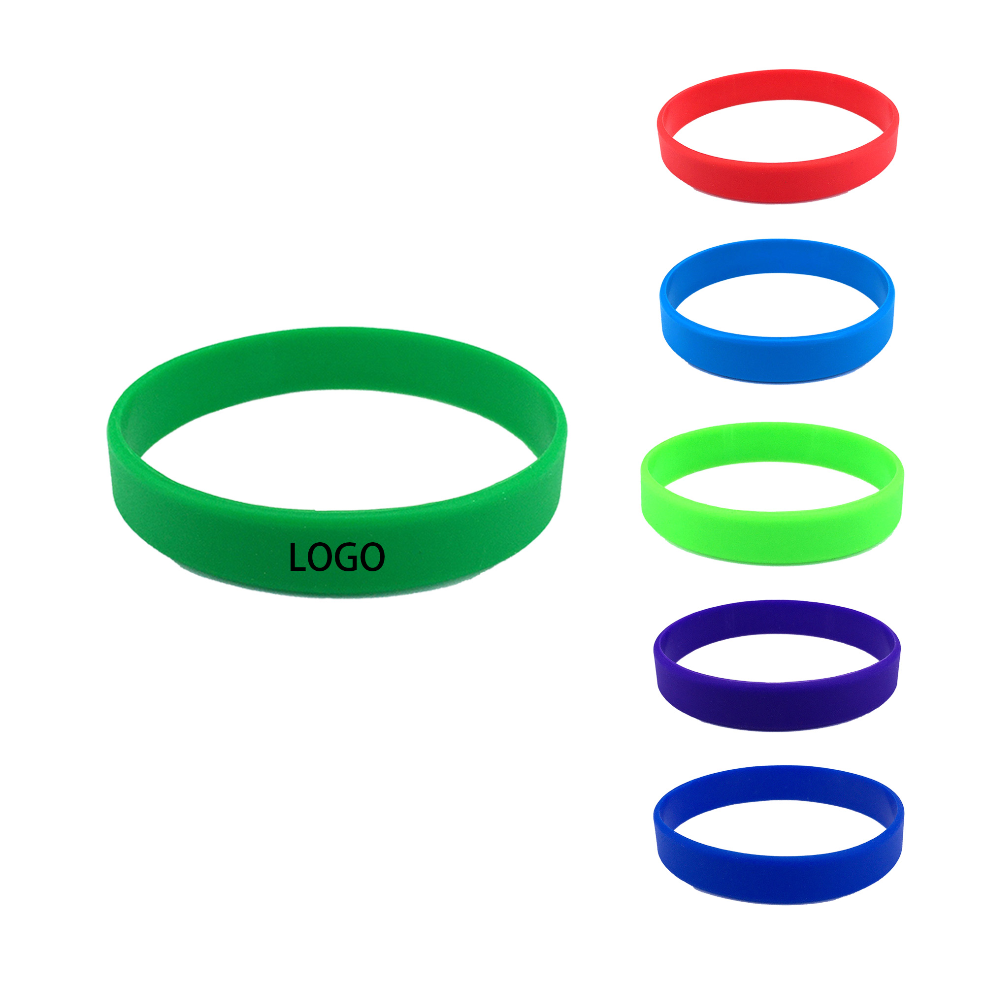 Minimalist Silicone Wristband Customizable Logo Art 3