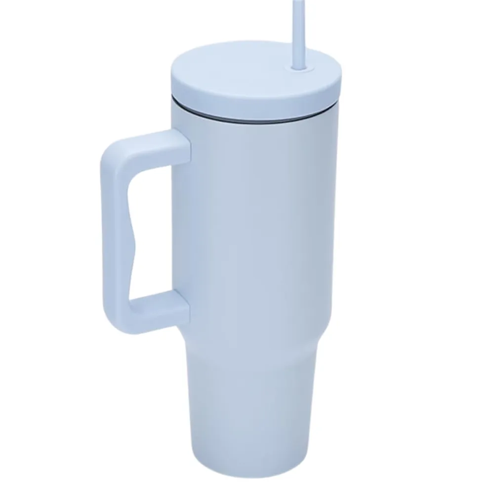 40oz. Minimalist Tumbler with Handle and Straw 6