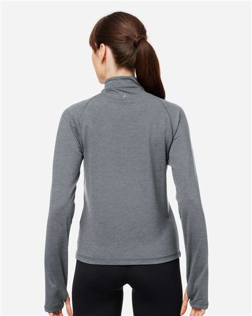 Women's Fairway Marbled Jersey Quarter-Zip Pullover - PDP8023 19