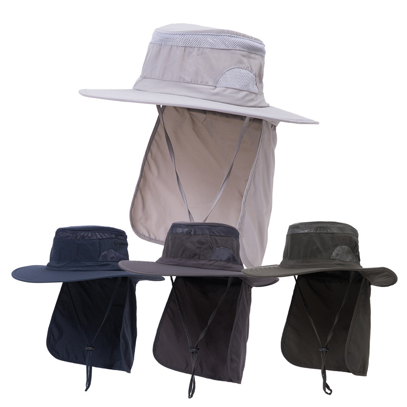 Sun Bucket Hat UV Protection Boonie Cap with Neck Flap 2