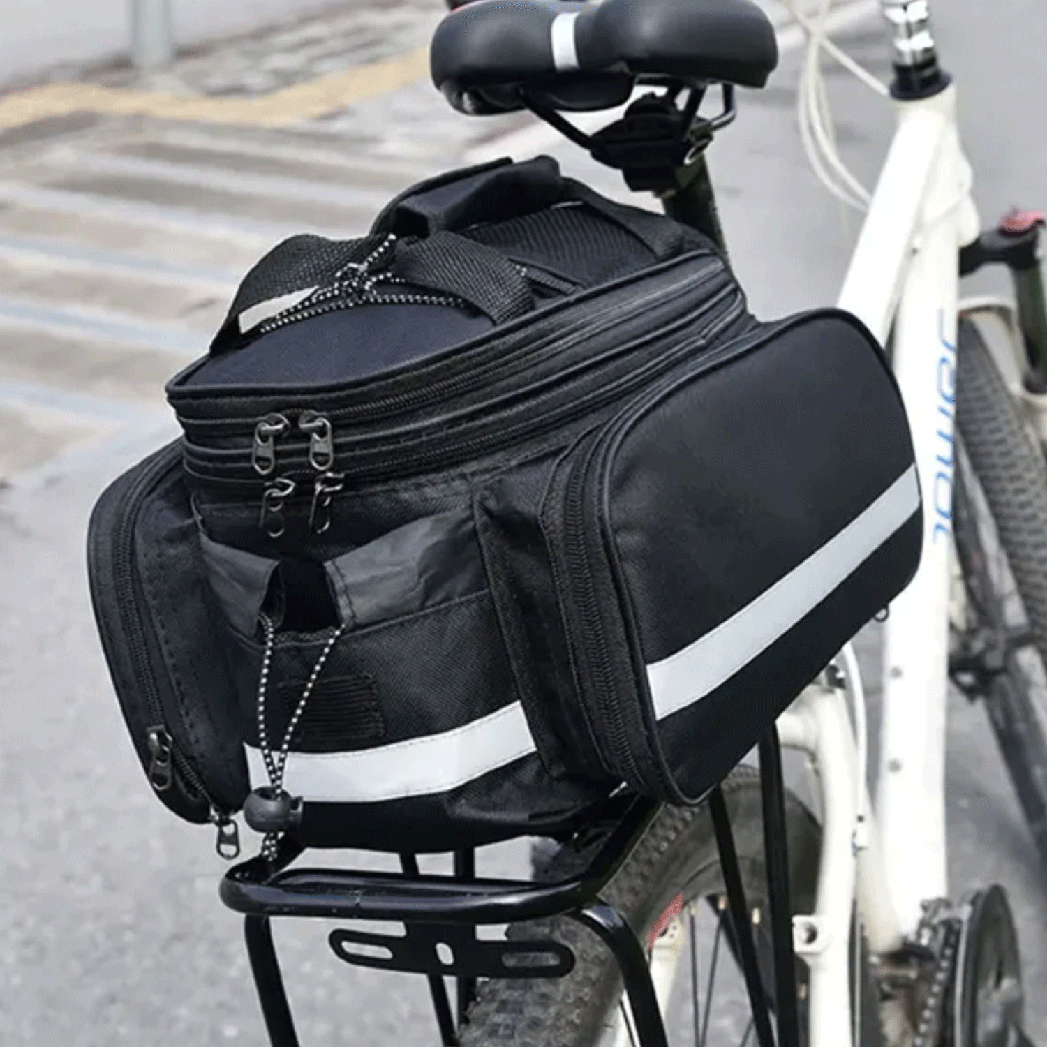 27L Expandable Bicycle Riding Rear Seat Rack Trunk Bag 2