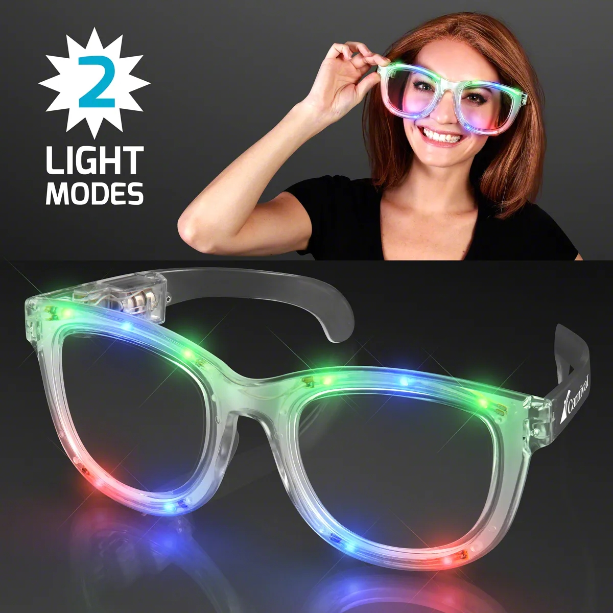 Wacky Flash LED Jumbo Party Shades 1